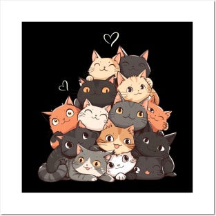 Meow-tastic Anime Shirt Utterly Adorable Posters and Art